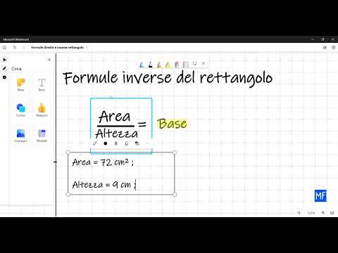 Area rettangolo - 6 th Formule inverse