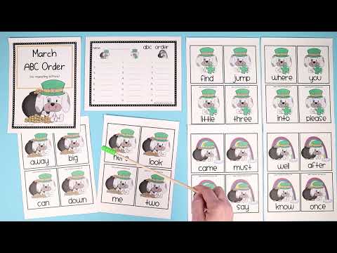 ⁣St  Patrick's Day Easy Alphabetical Order Activity