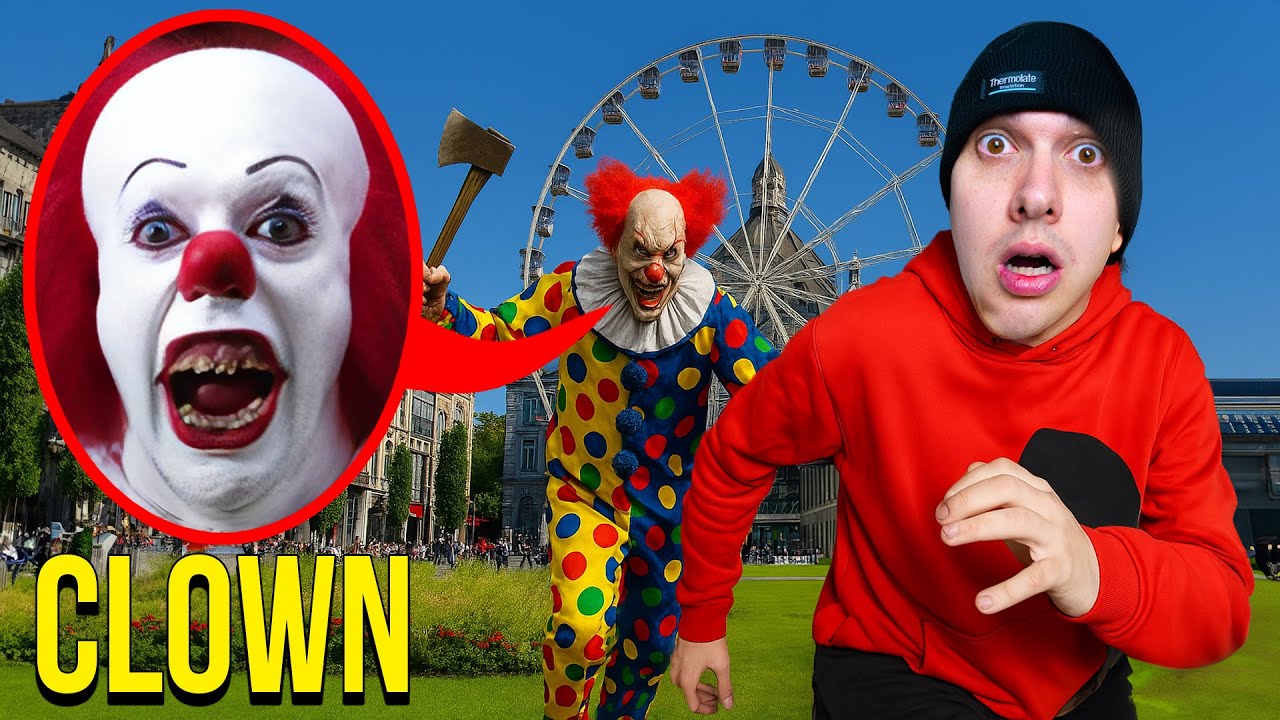 1 DAG OP DE VLUCHT VAN DE HORROR CLOWN IN ANTWERPEN.. || VLUCHTSEIZOEN #1