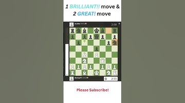 “My Chess Game with 1 Brilliant Move & 2 Great Moves! ♟️🔥 | Chess Analysis” #chess #chesspuzzle