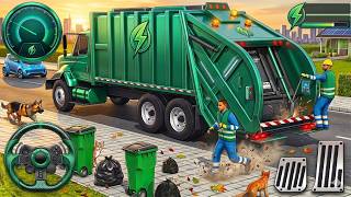 Garbage Truck Simulator 2026  City Cleaner Transport Driving 3D - Android GamePlay - cartoon video screenshot 4