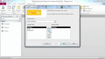 Microsoft Access 2010 Tutorial: Create a Select Query Using the Wizard | K Alliance