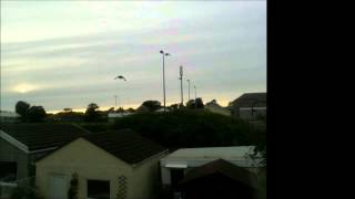 Red Flash / Sunset over Gorseinon