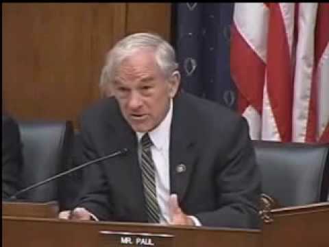 Ron Paul questions Meltzer and Galbraith during he...