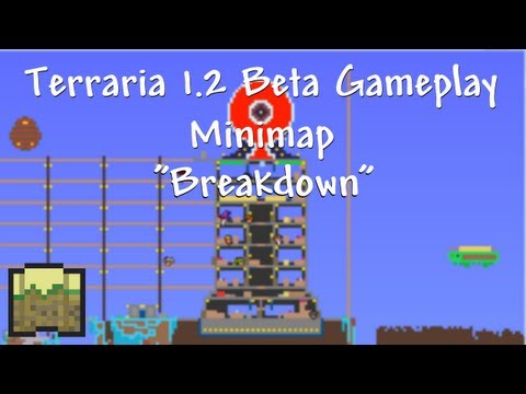 Terraria 1.2 - Beta Gameplay - Minimap "How does it work?" EXCLUSIVE