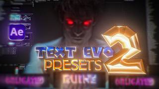 TEXT ANIMATION PRESETS THAT ACTUALLY WORK AFTER EFFECTS