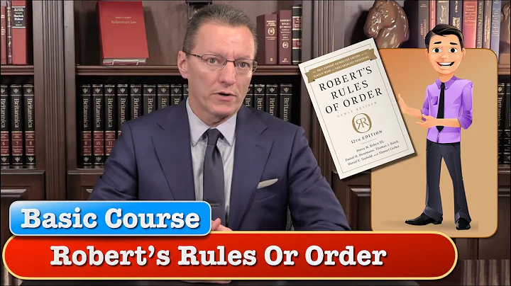 Professional Course on Roberts Rules Of Order
