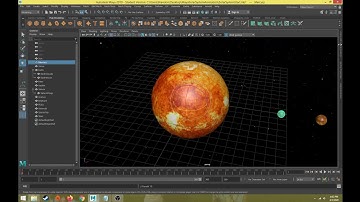 Maya Solar System Animation Part 04 Planet Rotate Animation