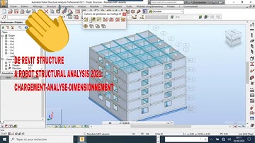 TUT0-REVIT STRUCTURE VERS ROBOT STRUCTURAL ANALYSIS 2021: BÄTIMENT EN BETON ARME-CHARGEMENT-ANALYSE