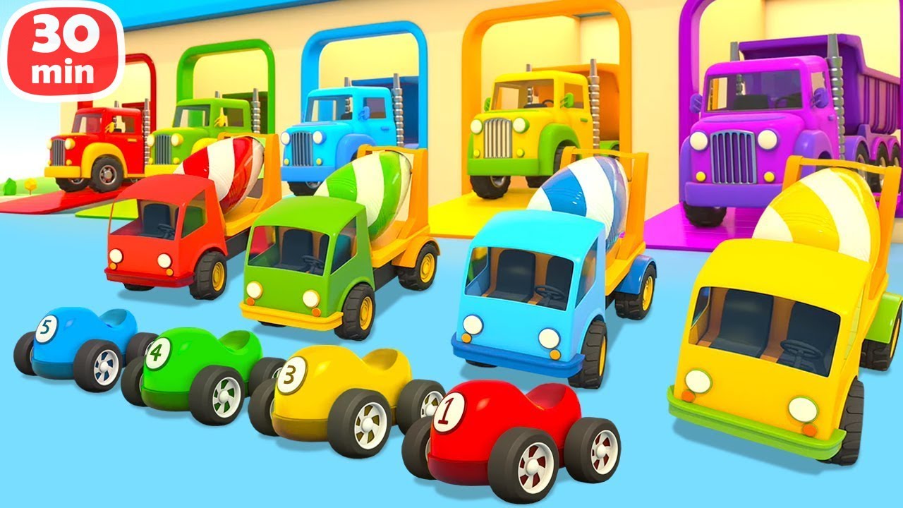 Die Helfer Autos und Leo der Lastwagen. Zeichentrickfilme für Kinder | 30 min. Kompilation