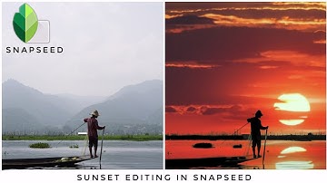 Snapseed Sunset Photo Editing | Silhoette
