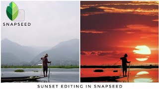 Snapseed Sunset Photo Editing | Silhoette screenshot 5