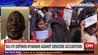 Abubacarr Tambedou's 12/11/19 CNNi interview on Aung San Suu Kyi's defense of Myanmar at The Hague.