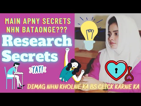 What are the Secrets of Research | Study Tips and Tricks | Gear up your Research | Muneeba Z. Mughal