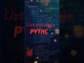 Learn Python List with Easy Examples 🐍#Codelogic #CodeLogic