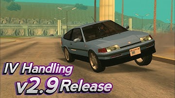 IV Handling v2.9 Stable Release - Vanilla Vehicle GTA SA