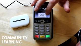 Community Learning: tech guides; using the WiFi credit card machine