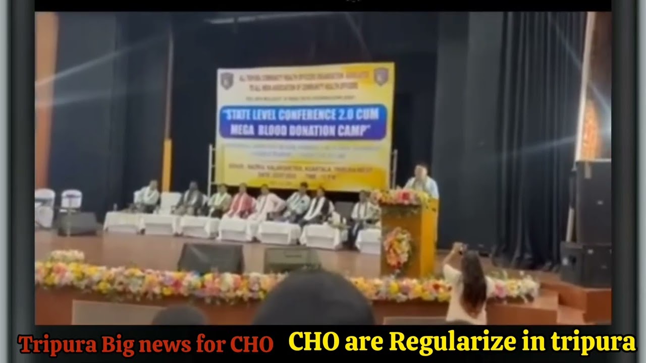 Tripura CHO news,cho Tripura 