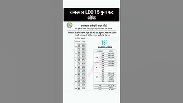 LDC cut off 2024 !! LDC cut off 15 guna !! Ldc cut off 2024 cet  #ldccutoff2024#ldcresult #shorts