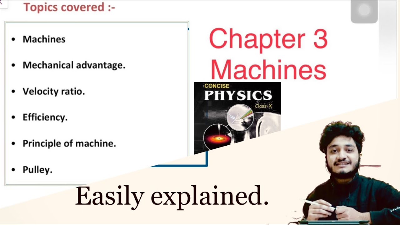 10th ICSE physics chapter 3 | Machines - YouTube