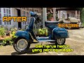 Vespa Super 1966 cuma modal Velg R10 sudah ganteng