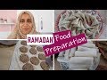 Ramadan Food Preparation with Recipes | Samosas, Kebabs, Spring Rolls | Bulk Ramadan Prep | Shamsa