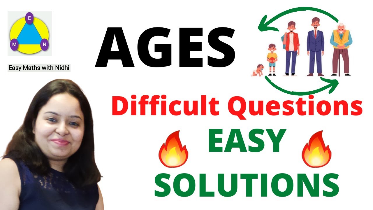 Problem on Ages | Age problem tricks | Age related questions - YouTube