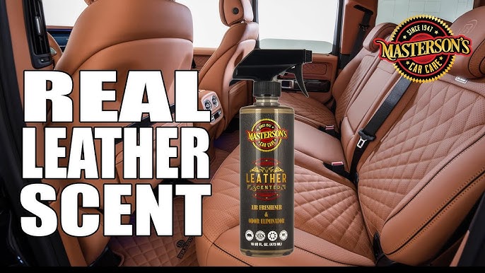 Leather Scented Air Freshener & Odor Eliminator - Authentic Sprayable  Leather Scent! 