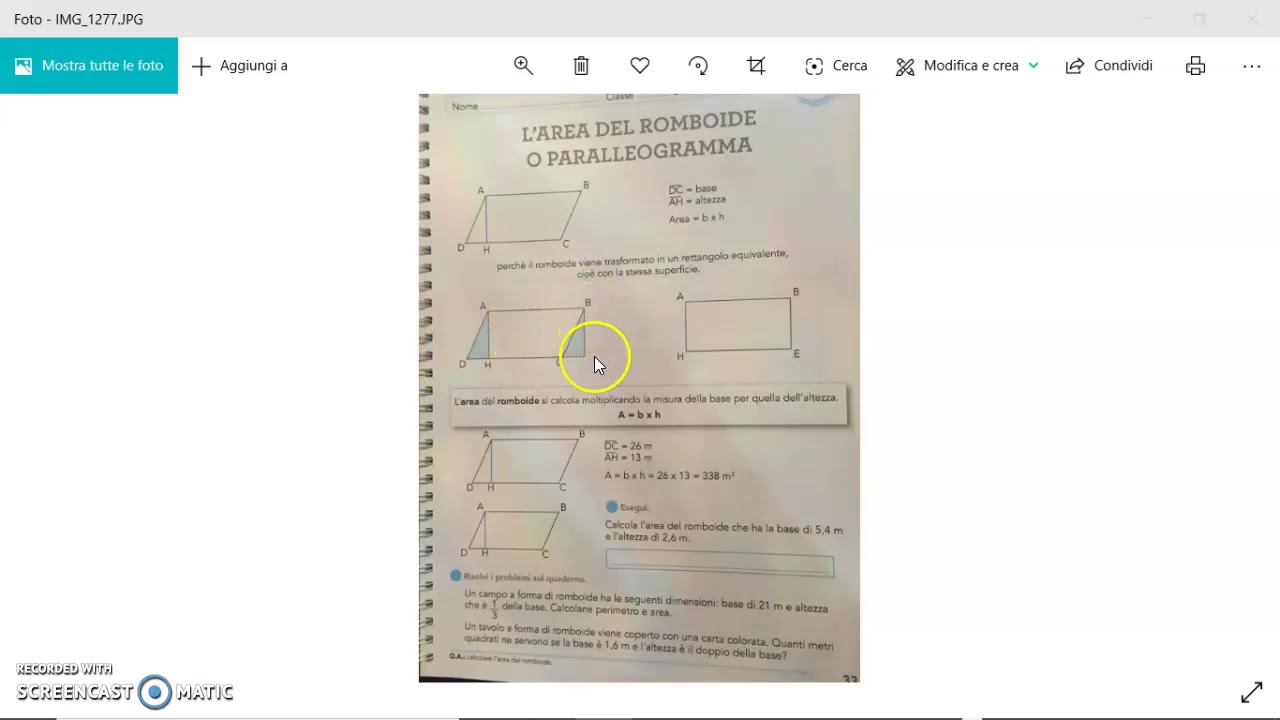 AREA DEL ROMBOIDE - YouTube