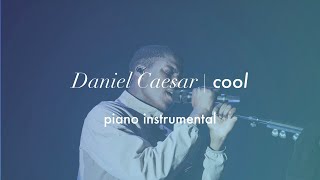 Daniel Caesar - Cool | Piano Instrumental (Karaoke \& Lyrics)