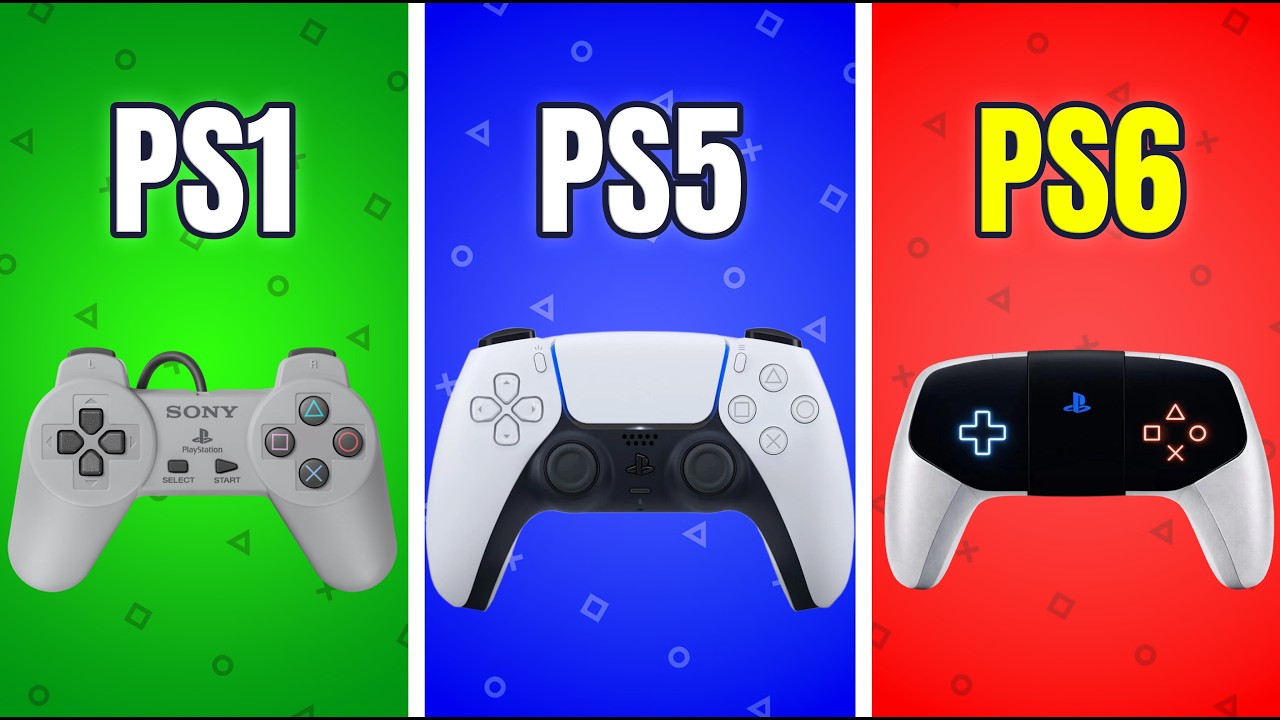 PlayStation Controller Evolution (1994 to PS6) - YouTube