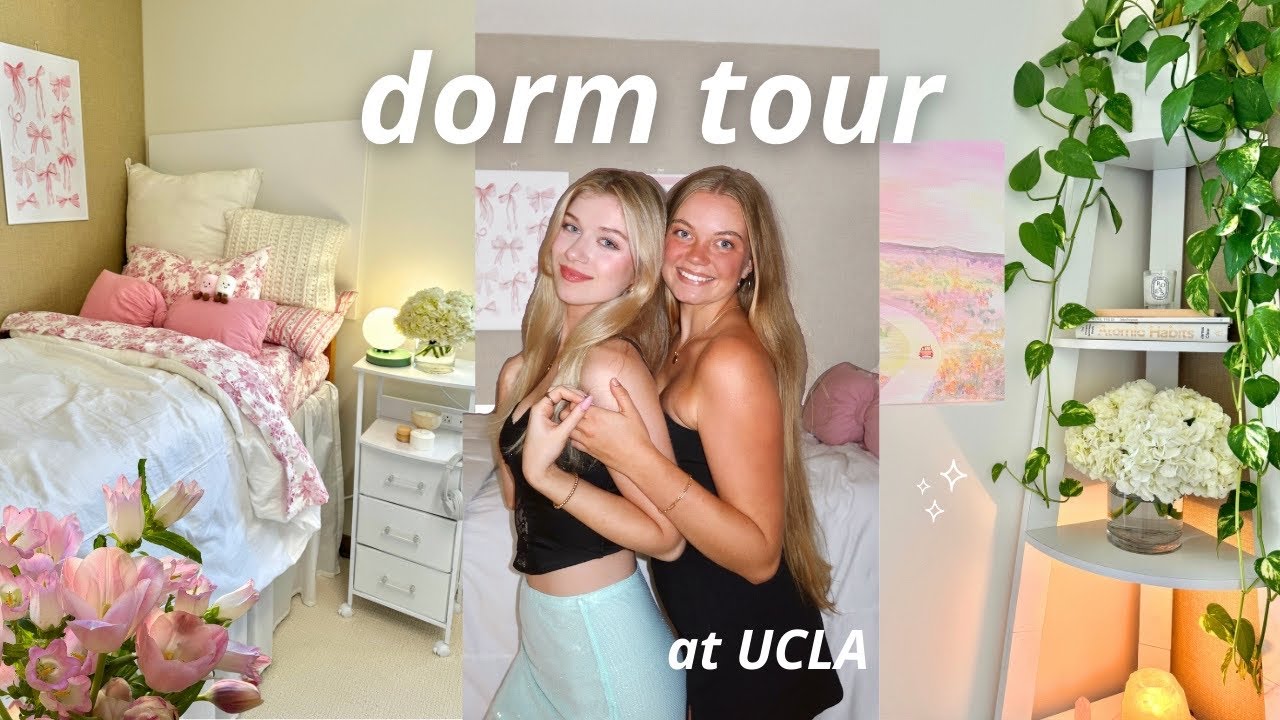 DORM TOUR at UCLA 🤍🎀 college room tour