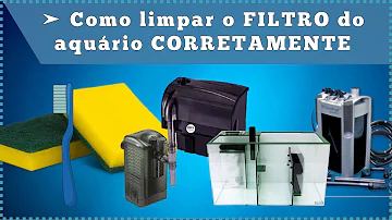 Como limpar o filtro interno do aquário?