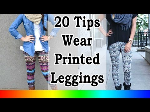 Leggings for women - 20 Style Tips On How To Wear Printed