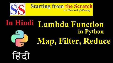 Lambda Function in Python | Map | Filter | Reduce | Python Programming in Hindi | Python Basics