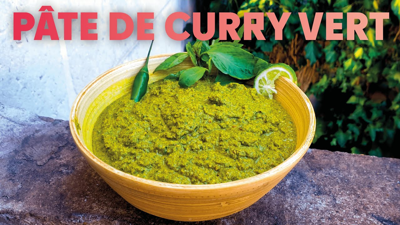 Authentique pâte de curry vert thaï