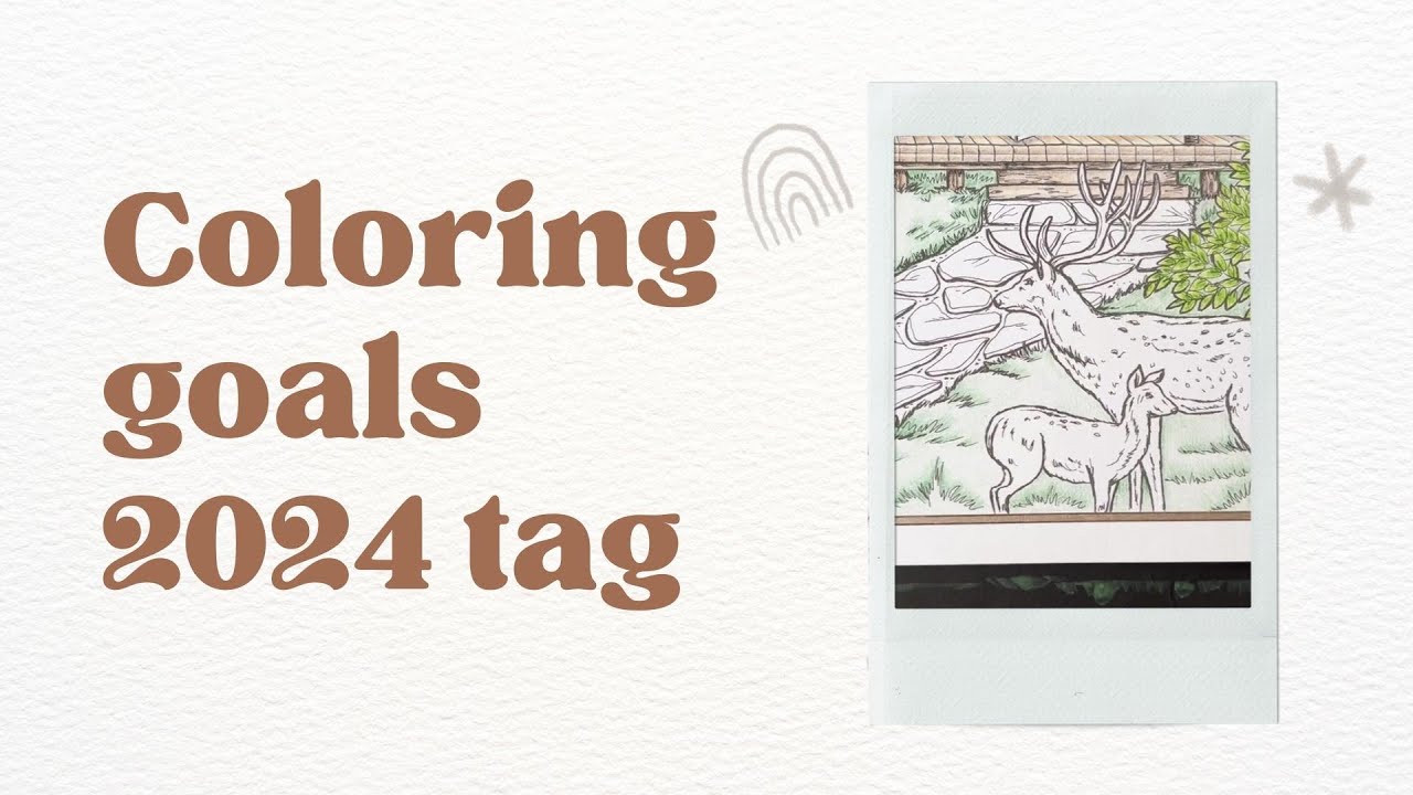 My Coloring Goals for 2024 | Adult Coloring Tag 