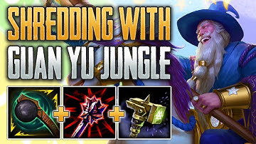 DAMAGE GUAN SLAPS! Guan Yu Jungle Gameplay (SMITE Conquest)