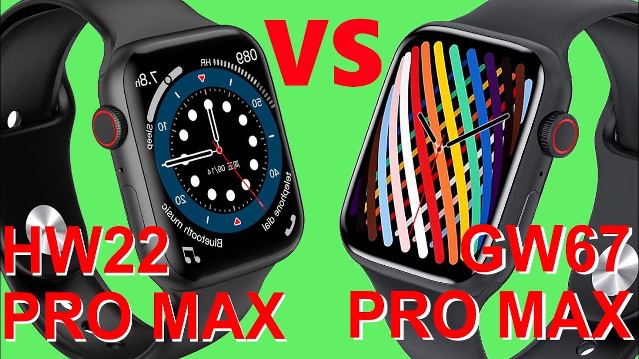2022年最新スマートウォッチ HW67 PRO MAX ブラック 45mm② HW67 Pro Max Smart Watch & HW28 Smart Watch | Unboxing - YouTube