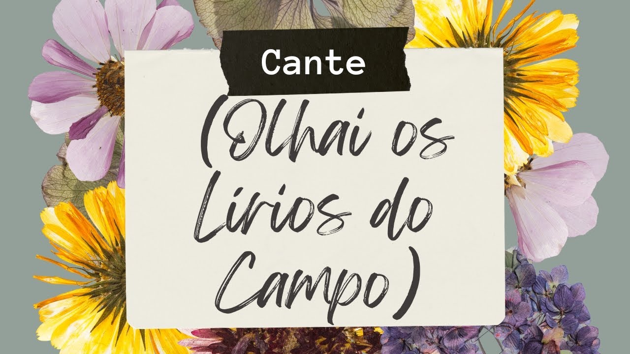 Descubra o Cuidado Incrível de Deus: Olhai os Lírios do Campo e Veja o ...