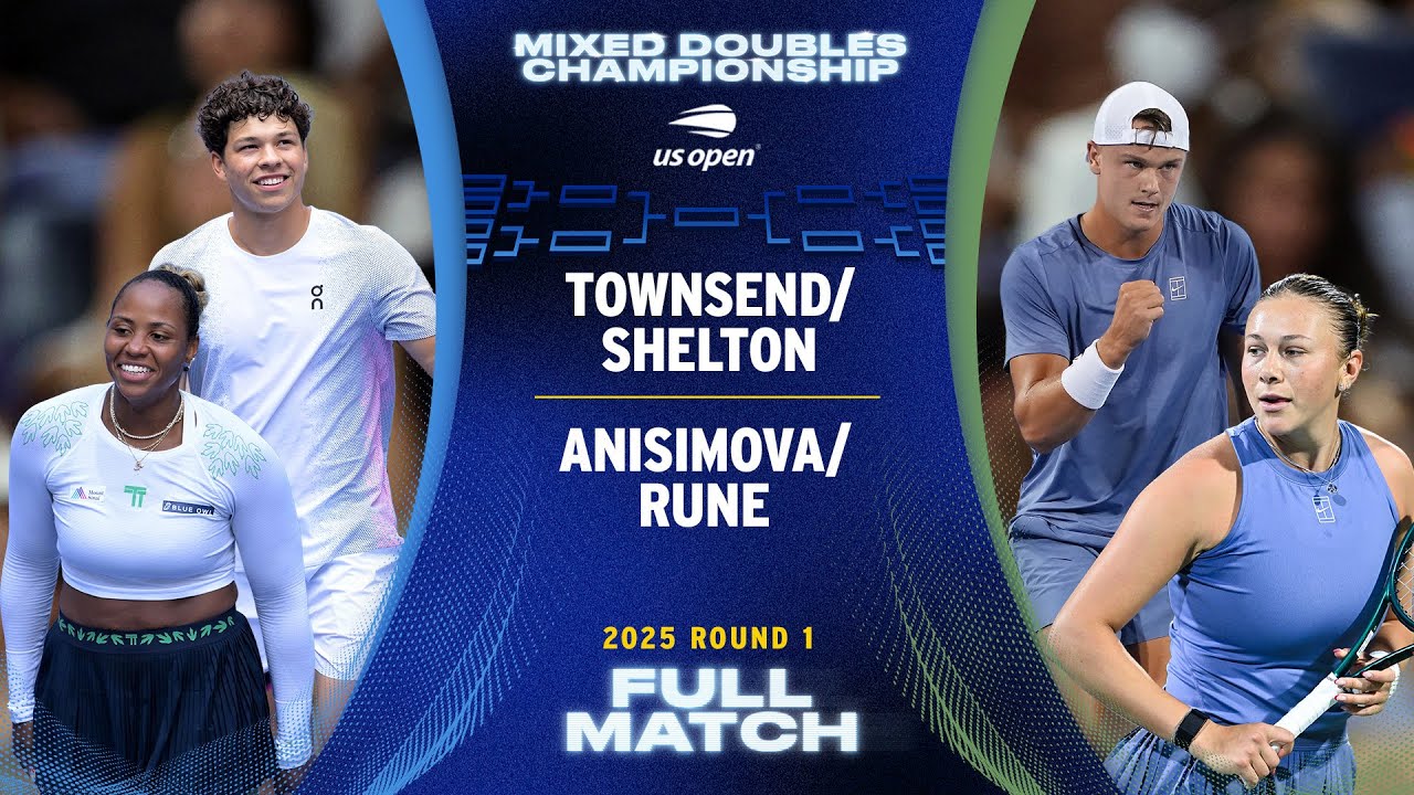 Townsend/Shelton vs. Anisimova/Rune Full Match | 2025 US Open Round 1