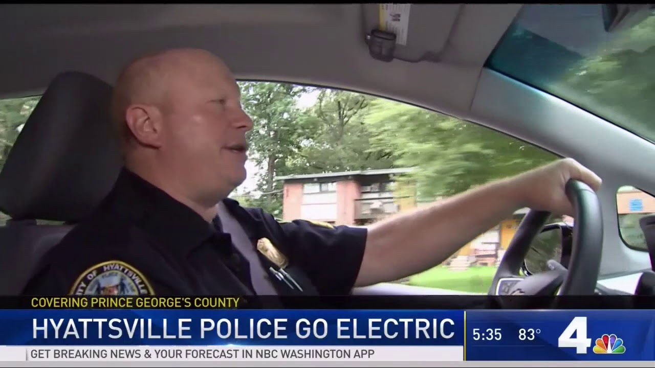 Hyattsville Electric Police Car NBC News 4 (5pm) (073118) YouTube