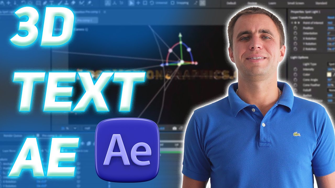 How to Create 3D Text in After Effects (Easy & Fast) - YouTube