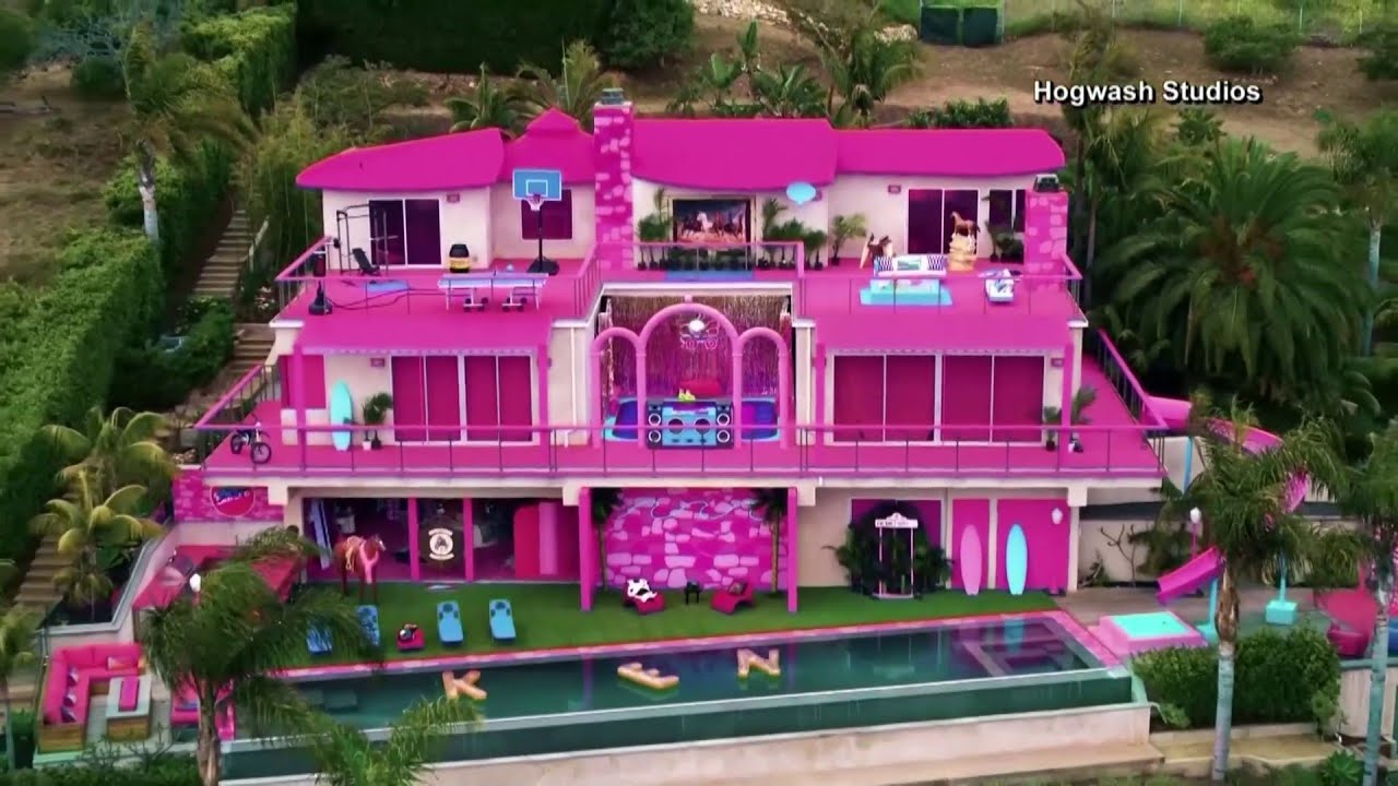 And here's Barbie's dream house from the movie vs. the dream house you can  build IRL: in 2023