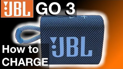 How to CHARGE the JBL GO 3 Battery