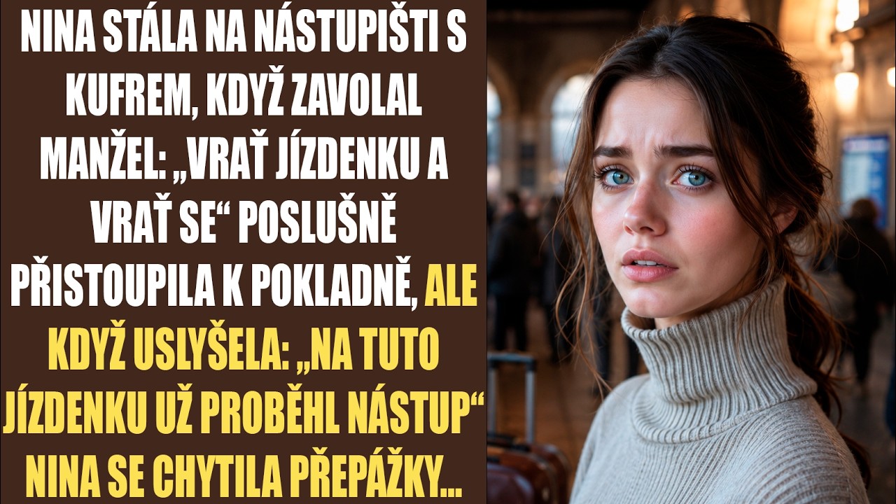 „Vrať jízdenku a vrať se domů. Prosím, hned." — přesně tohle řekl manžel, když jsem stála na nádraží s kufrem a deseti minutami do odjezdu vlaku, který mi měl změnit život. Poslechla jsem, jako...