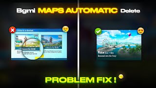 How to fix pubg map delete problem | bgmi maps automatic delete problem | bgmi maps automatic delete