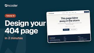 Design a Custom 404 Page in WordPress (No Code) | Uncoder Tutorial 18