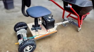 Genius DIY E- Wheelbarrow Car