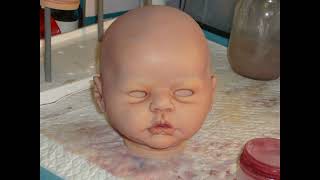 The Progression of One Layer on a Reborn Doll